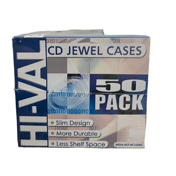 50 Pack CD Jewel Cases - HI Val - Picture 1 of 2
